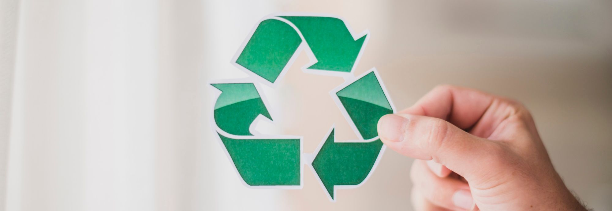Paper craft design of recycle icon